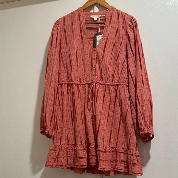 Anthropologie - Forever That Girl Eyelet Mini Dress - Picture 5 of 15
